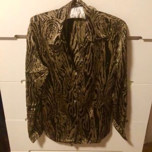 Halston Satin Blouse